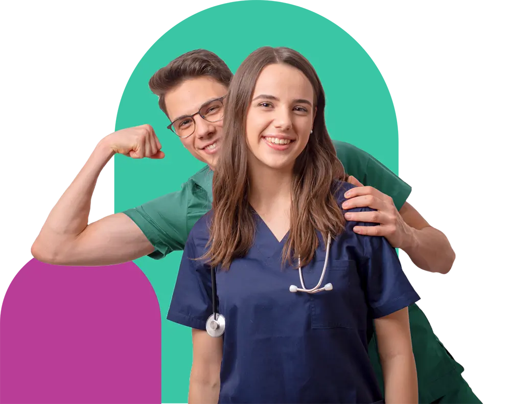 Unidex Healthcare support workers smiling together — NDIS and injury care professionals